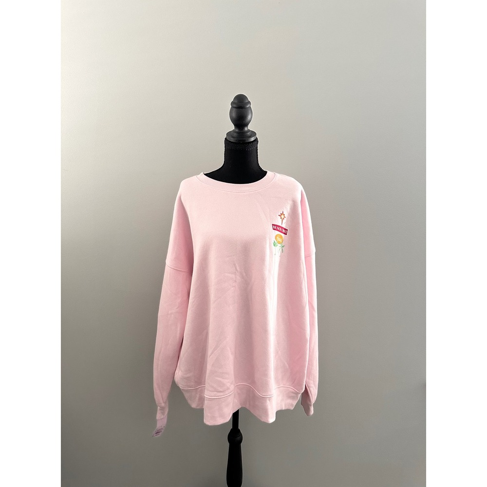 Wild Fable Pink Ponta Do Sol Madeira Portugal Graphic Sweatshirt Large NWT